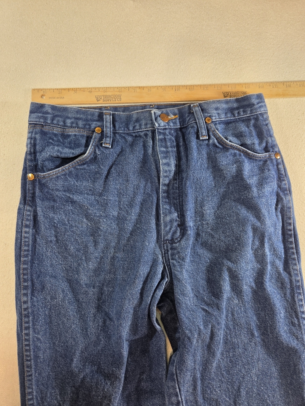 Wrangler 936PWD Cowboy Cut Slim Fit Jeans 32x38 - Picture 6 of 7
